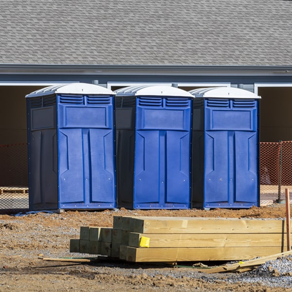 what is the expected delivery and pickup timeframe for the portable toilets in Donegal